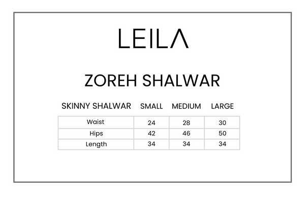 Zoreh Skinny Shalwar - LEILA